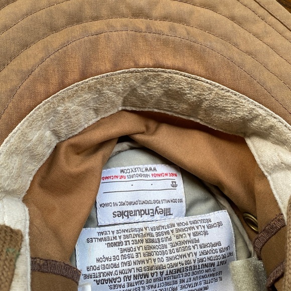 Tilley canvas Tan Outdoor Hat 7 1/8 outback cap - Picture 9 of 14